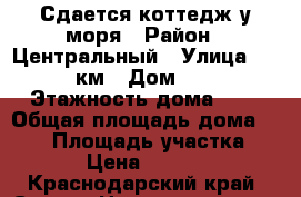 Сдается коттедж у моря › Район ­ Центральный › Улица ­ 73 км › Дом ­ 7 › Этажность дома ­ 2 › Общая площадь дома ­ 150 › Площадь участка ­ 1 › Цена ­ 5 000 - Краснодарский край, Сочи г. Недвижимость » Дома, коттеджи, дачи аренда   